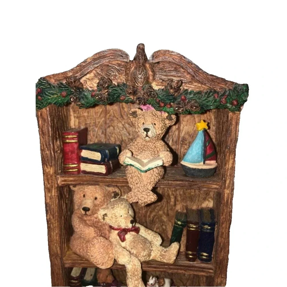 Russ Berrie Bears From The Past Book Shelf Collectible Figurine Item Number 1766